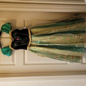 NWT Disney Frozen Princess Anna Deluxe Costume Dress, Size 7/8
